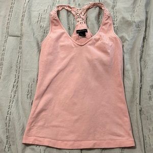 Moda International built in bra tank top size small